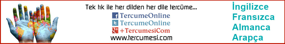 ingilizce tercümesi